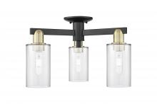 Innovations Lighting 716-3F-BAB-G802 - Clymer - 3 Light - 21 inch - Black Antique Brass - Semi-Flush Mount