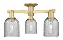 Innovations Lighting 716-3F-BB-G257 - Caledonia - 3 Light - 23 inch - Brushed Brass - Semi-Flush Mount