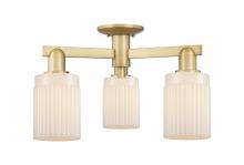 Innovations Lighting 716-3F-BB-G341 - Hadley - 3 Light - 22 inch - Brushed Brass - Semi-Flush Mount