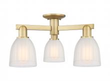 Innovations Lighting 716-3F-BB-G441 - Brookfield - 3 Light - 23 inch - Brushed Brass - Semi-Flush Mount