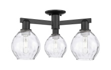 Innovations Lighting 716-3F-BK-G362 - Waverly - 3 Light - 24 inch - Matte Black - Semi-Flush Mount