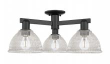 Innovations Lighting 716-3F-BK-G422 - Arietta - 3 Light - 26 inch - Matte Black - Semi-Flush Mount