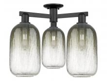 Innovations Lighting 716-3F-BK-G482-7SL - Brookhaven Cloche - 3 Light - 6 inch - Matte Black - Semi-Flush Mount