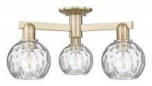 Innovations Lighting 716-3F-CB-G1215-6 - Athens Water Glass - 3 Light - 24 inch - Champagne Bronze - Semi-Flush Mount