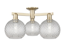 Innovations Lighting 716-3F-CB-G122C-8CL - Athens - 3 Light - 26 inch - Champagne Bronze - Semi-Flush Mount