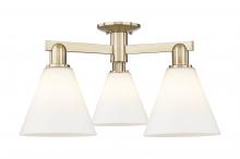 Innovations Lighting 716-3F-CB-GBC-81 - Berkshire Glass - 3 Light - 26 inch - Champagne Bronze - Semi-Flush Mount