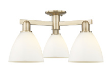 Innovations Lighting 716-3F-CB-GBD-751 - Bristol - 3 Light - 25 inch - Champagne Bronze - Semi-Flush Mount