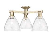 Innovations Lighting 716-3F-CB-GBD-754 - Bristol - 3 Light - 25 inch - Champagne Bronze - Semi-Flush Mount