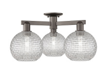 Innovations Lighting 716-3F-OB-G122C-8CL - Athens - 3 Light - 26 inch - Oil Rubbed Bronze - Semi-Flush Mount