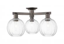 Innovations Lighting 716-3F-OB-G458-7CL - Preston Globe - 3 Light - 6 inch - Oil Rubbed Bronze - Semi-Flush Mount
