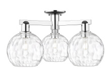 Innovations Lighting 716-3F-PC-G1215-8 - Athens Water Glass - 3 Light - 26 inch - Polished Chrome - Semi-Flush Mount