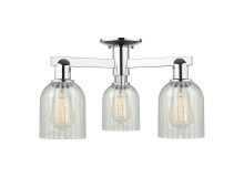 Innovations Lighting 716-3F-PC-G2511 - Caledonia - 3 Light - 23 inch - Polished Chrome - Semi-Flush Mount