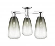 Innovations Lighting 716-3F-PC-G480-6SL - Brookhaven Almond - 3 Light - 6 inch - Polished Chrome - Semi-Flush Mount