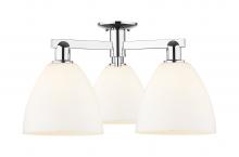 Innovations Lighting 716-3F-PC-GBD-91 - Bristol - 3 Light - 27 inch - Polished Chrome - Semi-Flush Mount