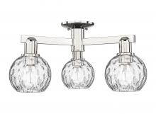 Innovations Lighting 716-3F-PN-G1215-6 - Athens Water Glass - 3 Light - 24 inch - Polished Nickel - Semi-Flush Mount