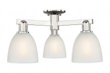Innovations Lighting 716-3F-PN-G381 - Castile - 3 Light - 24 inch - Polished Nickel - Semi-Flush Mount