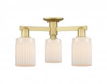 Innovations Lighting 716-3F-SG-G341 - Hadley - 3 Light - 22 inch - Satin Gold - Semi-Flush Mount