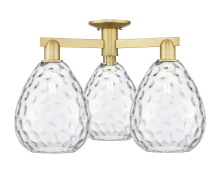 Innovations Lighting 716-3F-SG-G372 - Waverly - 3 Light - 26 inch - Satin Gold - Semi-Flush Mount