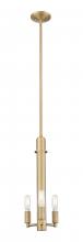 Innovations Lighting 716-3S-BB - Arcadia - 3 Light - 7 inch - Brushed Brass - Mini Pendant