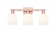 Innovations Lighting 716-3W-AC-G558-6GWH - Bella - 3 Light - 25 inch - Antique Copper - Bath Vanity Light