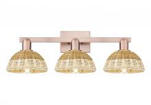 Innovations Lighting 716-3W-AC-NBD2-75-NAT - Natural Ballston Dome - 3 Light - 26 inch - Antique Copper - Bath Vanity Light