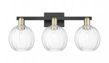 Innovations Lighting 716-3W-BAB-G458-7CL - Preston Globe - 3 Light - 26 inch - Black Antique Brass - Bath Vanity Light