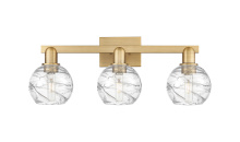Innovations Lighting 716-3W-BB-G1213-6CL - Athens Deco Swirl - 3 Light - 26 inch - Brushed Brass - Bath Vanity Light