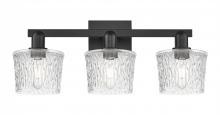 Innovations Lighting 716-3W-BK-G402 - Niagara - 3 Light - 26 inch - Matte Black - Bath Vanity Light