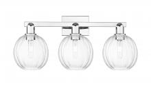 Innovations Lighting 716-3W-PC-G458-7CL - Preston Globe - 3 Light - 26 inch - Polished Chrome - Bath Vanity Light
