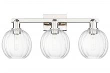 Innovations Lighting 716-3W-PN-G458-7CL - Preston Globe - 3 Light - 26 inch - Polished Nickel - Bath Vanity Light