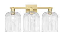 Innovations Lighting 716-3W-SG-G559-8CL - Bridal Veil - 3 Light - 27 inch - Satin Gold - Bath Vanity Light