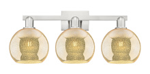 Innovations Lighting 716-3W-SN-G128-8 - Athens - 3 Light - 27 inch - Brushed Satin Nickel - Bath Vanity Light