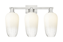 Innovations Lighting 716-3W-SN-G484-7OP - Brookhaven Flute - 3 Light - 26 inch - Brushed Satin Nickel - Bath Vanity Light