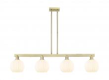 Innovations Lighting 716-4I-AB-G1217-8WV - White Venetian - 4 Light - 48 inch - Antique Brass - Stem Hung - Island Light