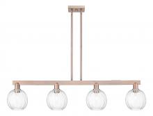 Innovations Lighting 716-4I-AC-G458-7CL - Preston Globe - 4 Light - 48 inch - Antique Copper - Stem hung - Island Light