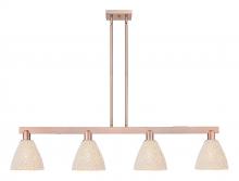Innovations Lighting 716-4I-AC-NBD-75-NAT - Bristol Natural - 4 Light - 48 inch - Antique Copper - Stem hung - Island Light