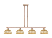 Innovations Lighting 716-4I-AC-NBD2-9-NAT - Bristol Natural II - 4 Light - 52 inch - Antique Copper - Stem hung - Island Light