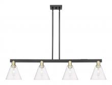 Innovations Lighting 716-4I-BAB-GBC-82 - Berkshire Glass - 4 Light - 51 inch - Black Antique Brass - Stem hung - Island Light