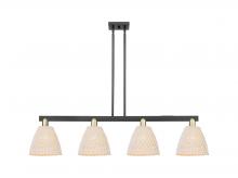 Innovations Lighting 716-4I-BAB-NBD-9-NAT - Bristol Natural - 4 Light - 52 inch - Black Antique Brass - Stem hung - Island Light