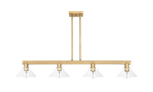 Innovations Lighting 716-4I-BB-G132 - Orwell - 4 Light - 51 inch - Brushed Brass - Stem hung - Island Light