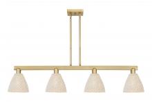 Innovations Lighting 716-4I-BB-NBD-75-NAT - Bristol Natural - 4 Light - 48 inch - Brushed Brass - Stem hung - Island Light