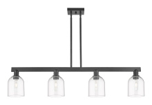 Innovations Lighting 716-4I-BK-G558-6CL - Bella - 4 Light - 48 inch - Matte Black - Stem hung - Island Light
