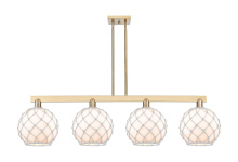 Innovations Lighting 716-4I-CB-G121-10RW - Farmhouse Rope - 4 Light - 53 inch - Champagne Bronze - Stem hung - Island Light
