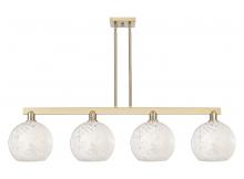 Innovations Lighting 716-4I-CB-G1216-10WM - White Mouchette - 4 Light - 53 inch - Champagne Bronze - Stem hung - Island Light