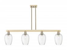 Innovations Lighting 716-4I-CB-G457-6CL - Preston Flute - 4 Light - 48 inch - Champagne Bronze - Stem hung - Island Light