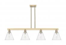 Innovations Lighting 716-4I-CB-GBC-84 - Berkshire Glass - 4 Light - 51 inch - Champagne Bronze - Stem hung - Island Light