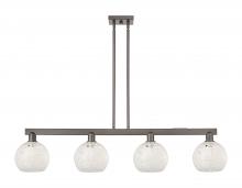 Innovations Lighting 716-4I-OB-G1216-8WM - White Mouchette - 4 Light - 51 inch - Oil Rubbed Bronze - Stem hung - Island Light