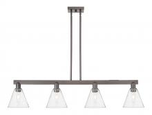 Innovations Lighting 716-4I-OB-GBC-84 - Berkshire Glass - 4 Light - 51 inch - Oil Rubbed Bronze - Stem hung - Island Light