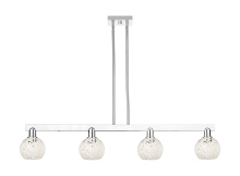 Innovations Lighting 716-4I-PC-G1216-6WM - White Mouchette - 4 Light - 49 inch - Polished Chrome - Stem hung - Island Light