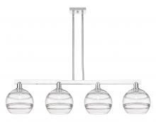 Innovations Lighting 716-4I-PC-G556-10CL - Rochester - 4 Light - 53 inch - Polished Chrome - Stem hung - Island Light